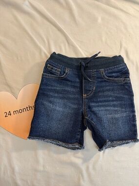 OshKosh B'gosh - denim pull on gender neutral shorts.